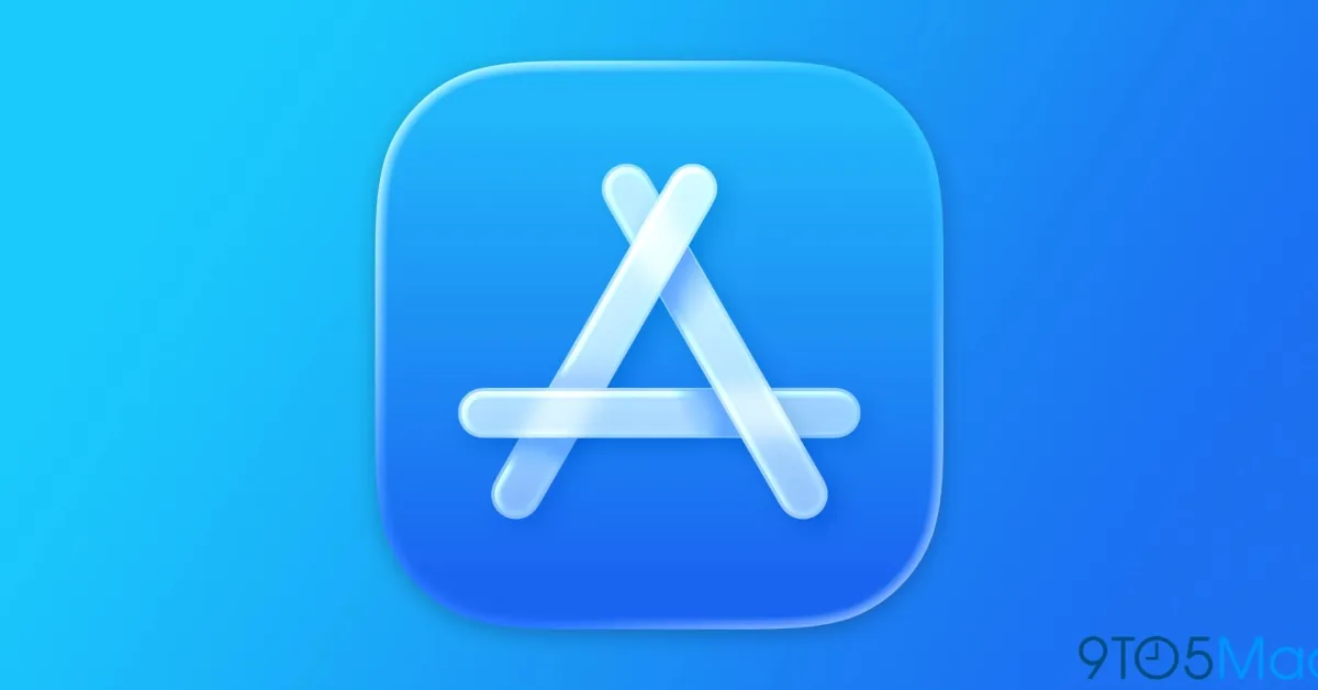 Apple logo displayed on a modern smartphone screen