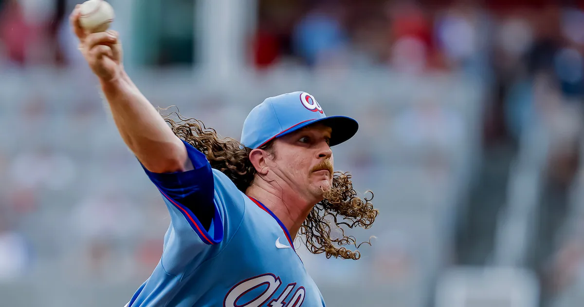 Atlanta Braves pitcher on the mound during a game