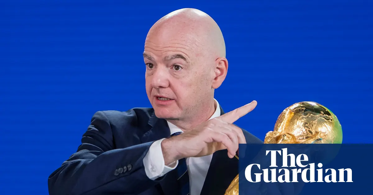 Fifa President Gianni Infantino attending an official football conference event