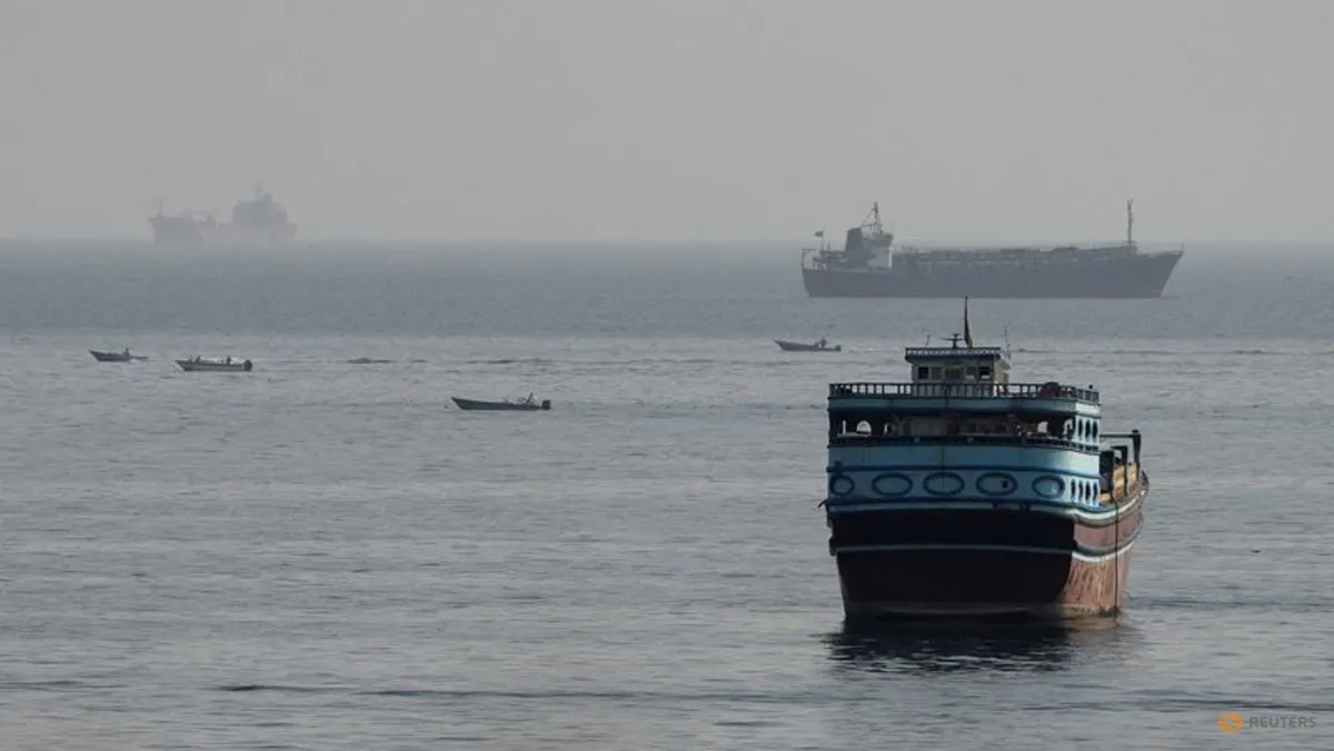 Oil tankers navigating regional waters during heightened geopolitical tensions